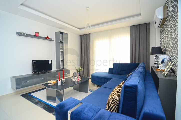 Квартира с одной спальной комнатой в районе Махмутлар