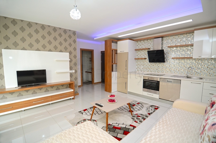 Меблированная квартира с одной спальней в Махмутларе