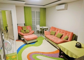 Квартира 1+1 в комплексе 800 м до моря в Коньяалты