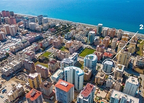 Квартира с одной спальной комнатой в районе Махмутлар