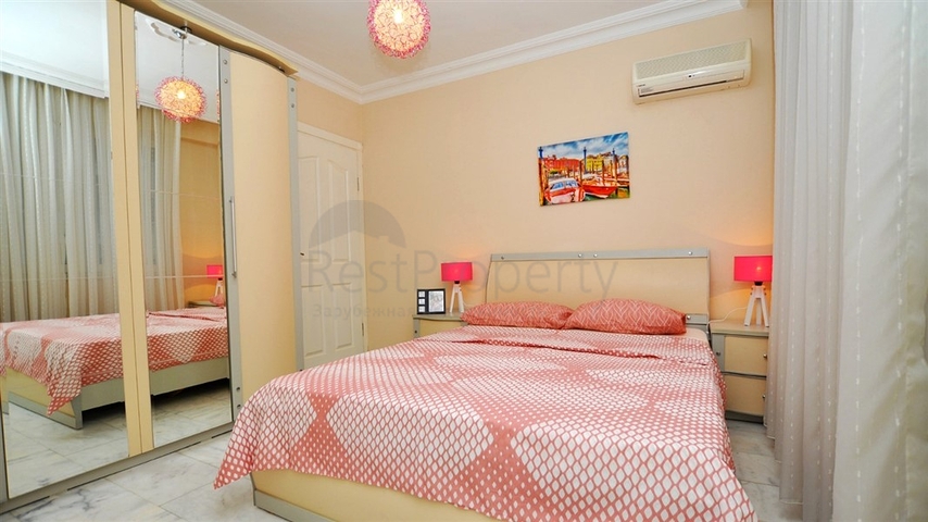 Меблированная квартира с двумя спальнями в районе Махмутлар