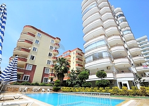 Меблированная квартира с двумя спальнями в районе Махмутлар