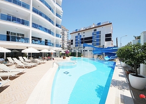 Большой пентхаус с видом на море в районе Махмутлар