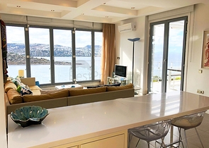 Мебелированная квартира с панорамным видом на море в Бодруме