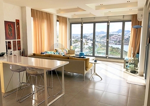 Мебелированная квартира с панорамным видом на море в Бодруме