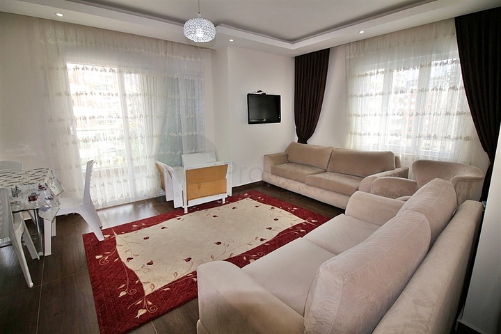 Двухкомнатная квартира с мебелью в районе Махмутлар