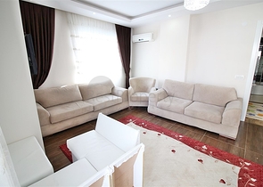 Двухкомнатная квартира с мебелью в районе Махмутлар