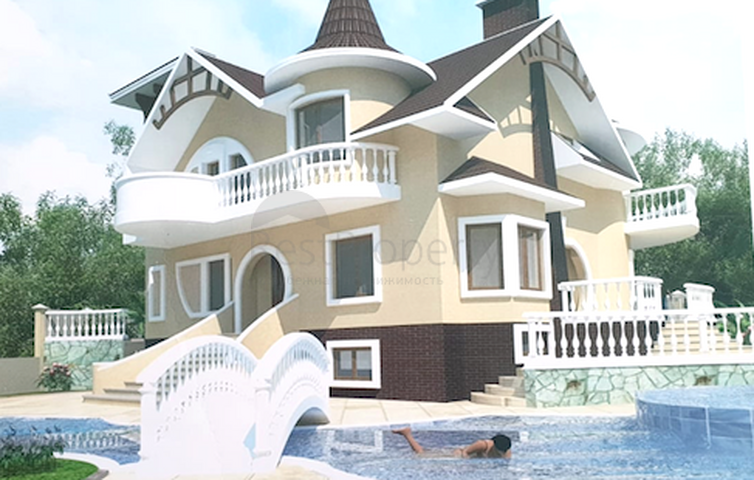 Земля 11.5 соток на продажу с готовым проектом виллы в Гейнюке