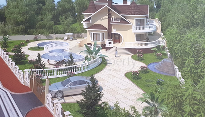 Земля 11.5 соток на продажу с готовым проектом виллы в Гейнюке