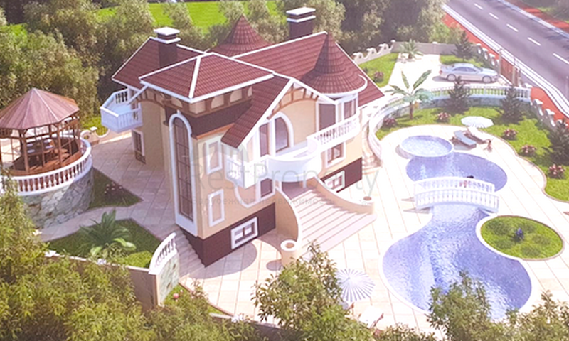 Земля 11.5 соток на продажу с готовым проектом виллы в Гейнюке