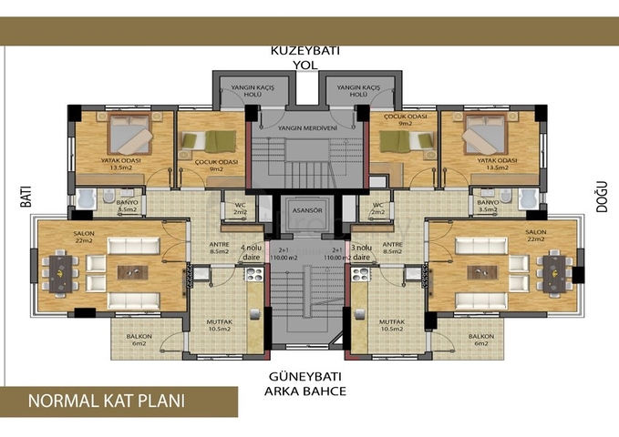 Проект офф-плана в центре  города Анталии