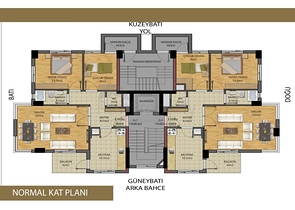 Проект офф-плана в центре  города Анталии