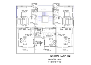 Квартиры планировок 1+1, 2+1 и 3+1 в районе Каргыджак