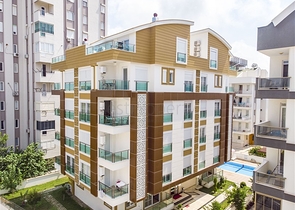 Квартира 2+1 в комплексе рядом с Боачай каналом в Коньяалты