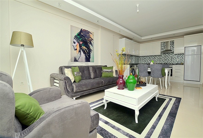 Комфортная квартира с мебелью в районе Тосмур, в Алании