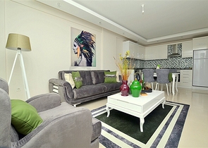 Комфортная квартира с мебелью в районе Тосмур, в Алании