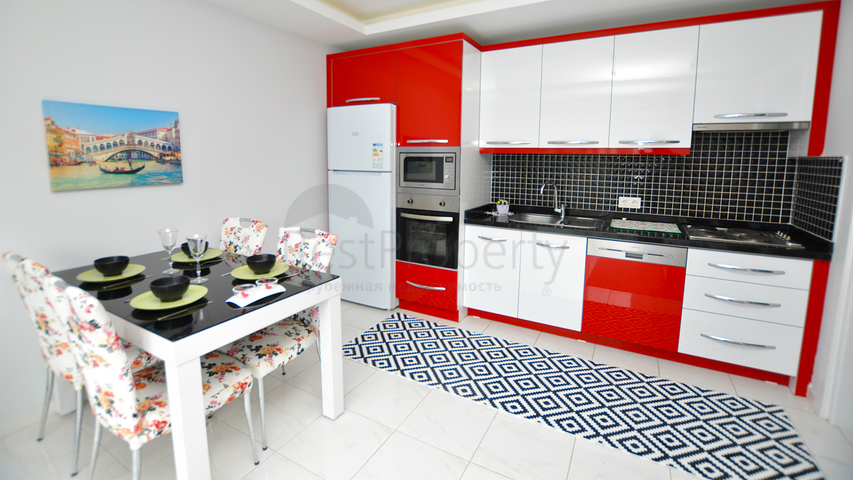 Двухкомнатная квартира с мебелью в Махмутларе