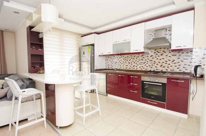 Квартира 2+1 с мебелью в пешей доступности к морю в Анталии