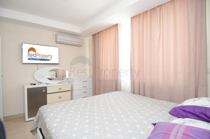 Квартира 2+1 с мебелью в пешей доступности к морю в Анталии