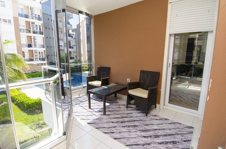 Квартира 2+1 с мебелью в пешей доступности к морю в Анталии