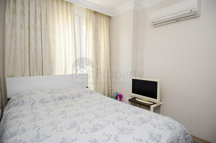 Квартира 2+1 с мебелью в пешей доступности к морю в Анталии