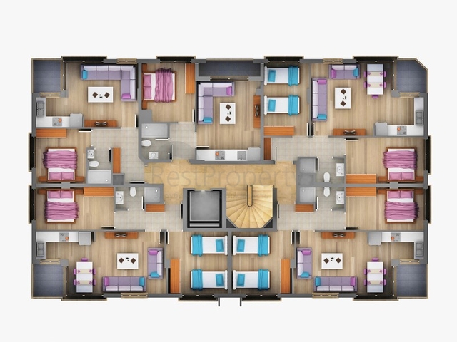 Готовый проект в микрорайоне Хурма Коньяалты