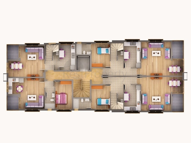 Квартиры 1+1, 2+1 в микрорайоне Хурма Коньяалты Анталья