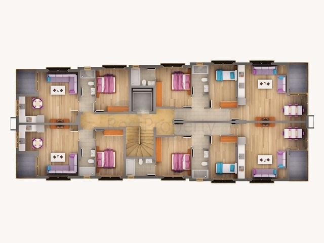 Квартиры 1+1, 2+1 в микрорайоне Хурма Коньяалты Анталья