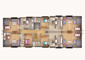 Квартиры 1+1, 2+1 в микрорайоне Хурма Коньяалты Анталья