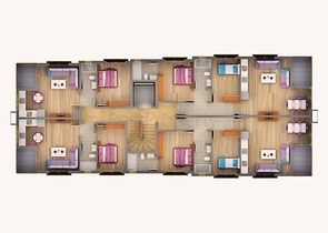 Квартиры 1+1, 2+1 в микрорайоне Хурма Коньяалты Анталья