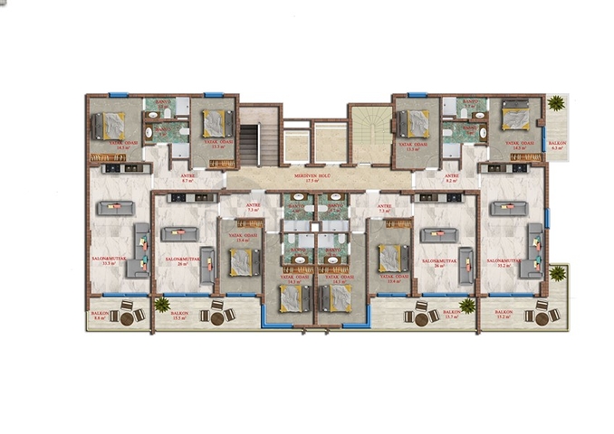 Новый проект в районе Махмутлар