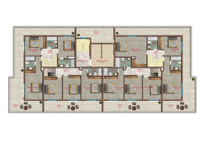 Новый проект в районе Махмутлар