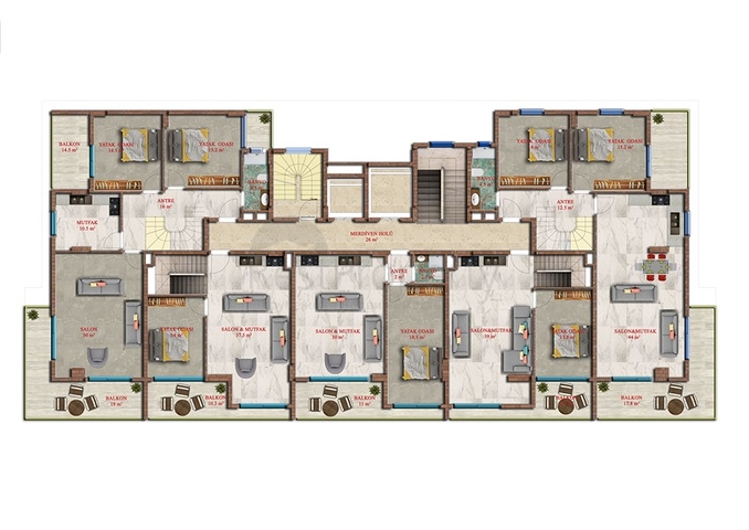 Новый проект в районе Махмутлар