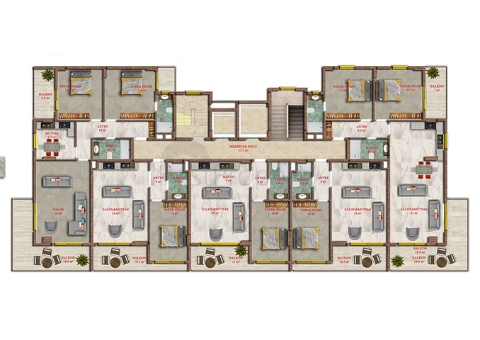 Новый проект в районе Махмутлар