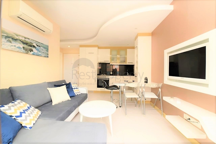 Меблированная квартира с одной спальней в центре Алании