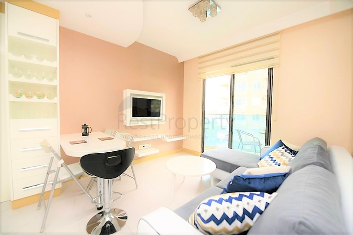 Меблированная квартира с одной спальней в центре Алании