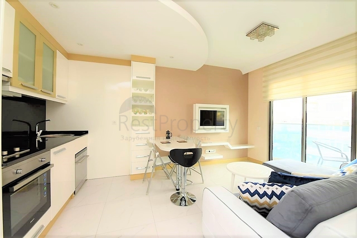 Меблированная квартира с одной спальней в центре Алании