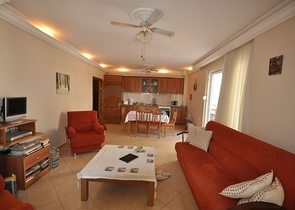 Меблированная квартира с двумя спальнями в Оба