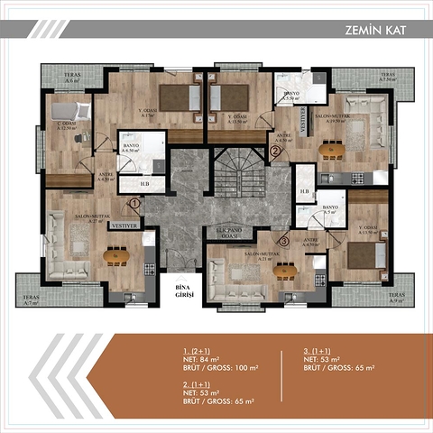 Проект  в районе Коньяалты Анталья