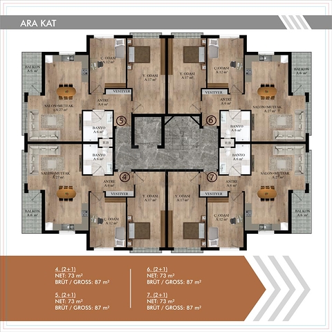 Проект  в районе Коньяалты Анталья