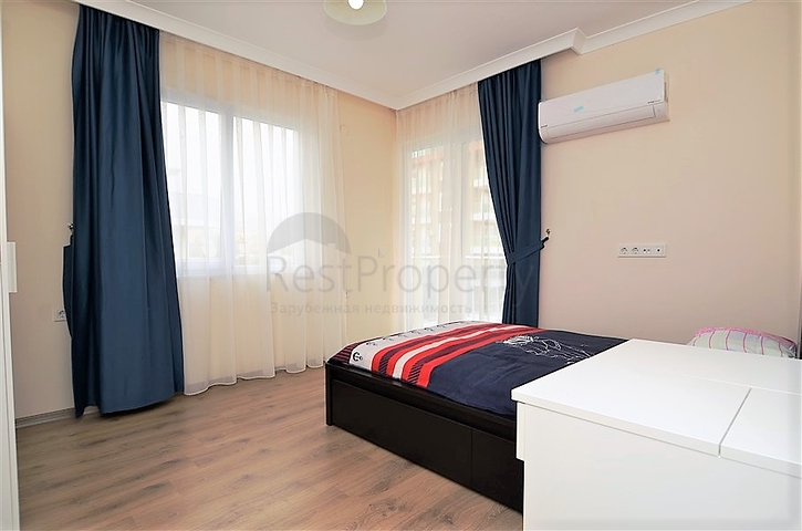 Меблированная квартира с двумя спальнями в Махмутлар