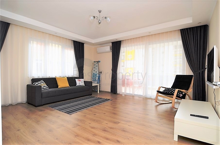 Меблированная квартира с двумя спальнями в Махмутлар