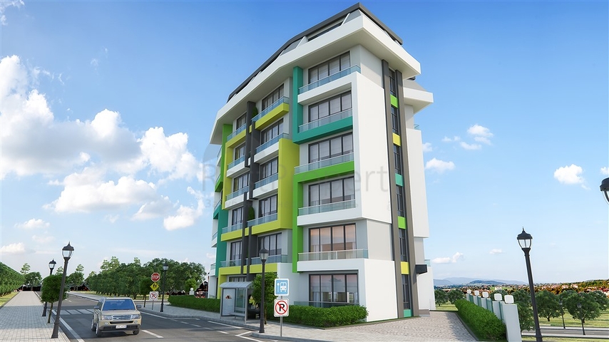 Двухкомнатные квартиры в небольшом строящемся комплексе в Авсалларе