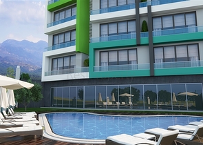 Двухкомнатные квартиры в небольшом строящемся комплексе в Авсалларе