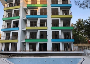 Двухкомнатные квартиры в небольшом строящемся комплексе в Авсалларе