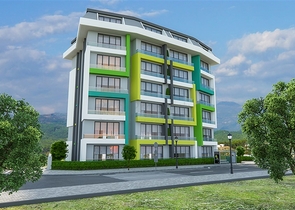 Двухкомнатные квартиры в небольшом строящемся комплексе в Авсалларе