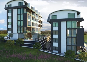 Перспективное жильё в строящемся комплексе в районе Кестель, в Алании