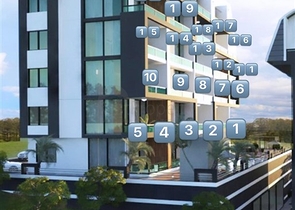 Перспективное жильё в строящемся комплексе в районе Кестель, в Алании