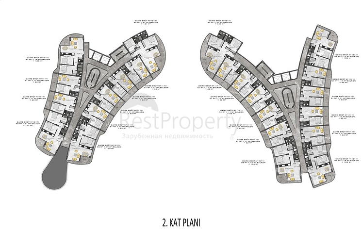 Новый элитный комплекс рядом с морем в Каргыджаке