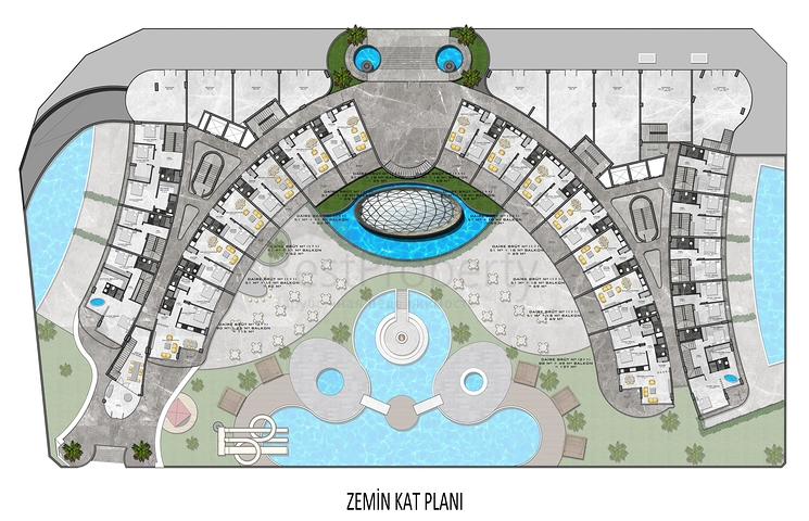 Новый элитный комплекс рядом с морем в Каргыджаке